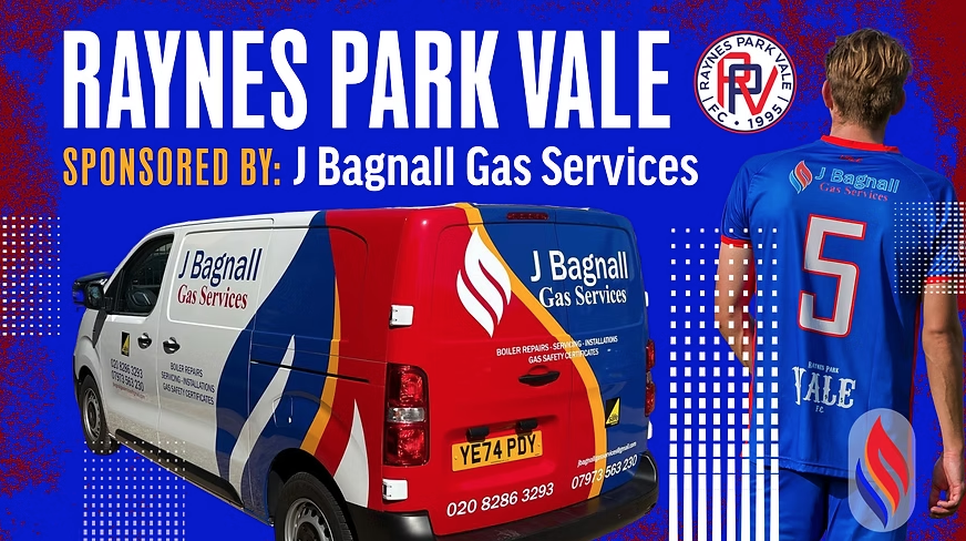 Raynes Park Vale sponsored by J Bagnall Gas Services