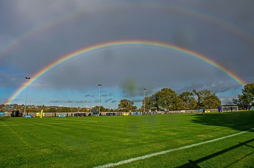 Football pitch at Raynes Park Vale FC
