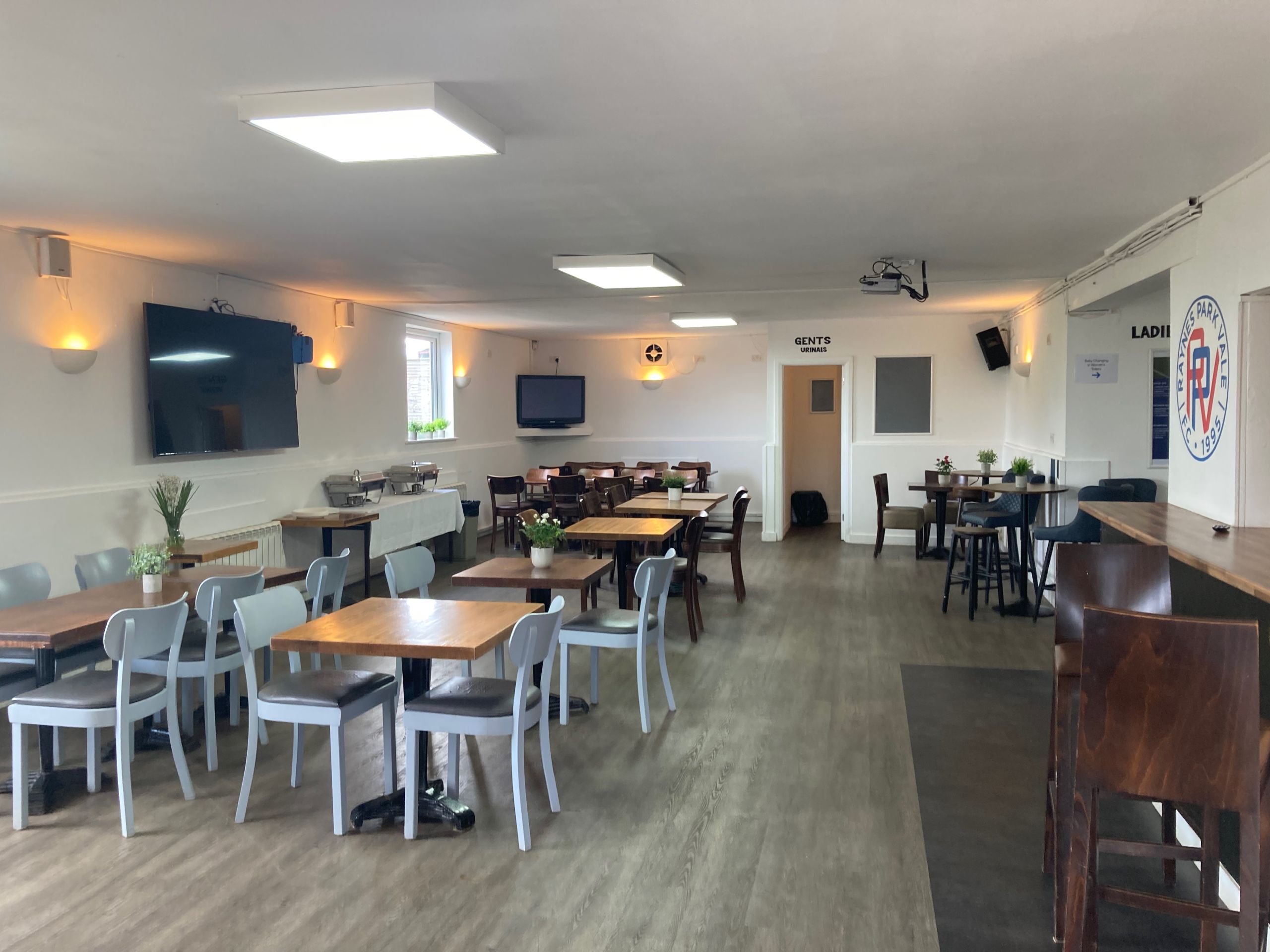 The Vale Clubhouse event space ready for venue hire